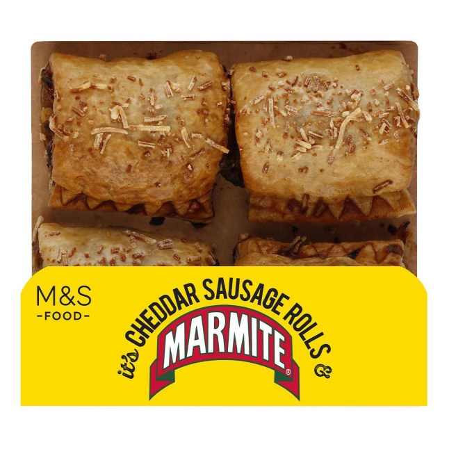 M&S Marmite and Cheddar Sausage Rolls