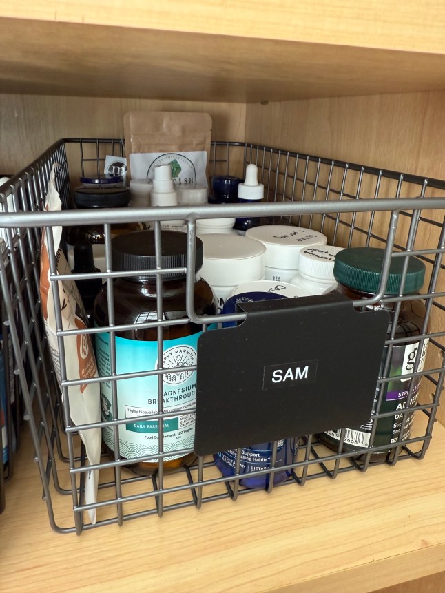 Sam's box of supplements