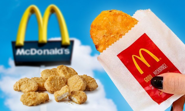 You can score free McDonald's hash browns and McNuggets — here's how: An image of the McDonald's sign with hash browns and McNuggets