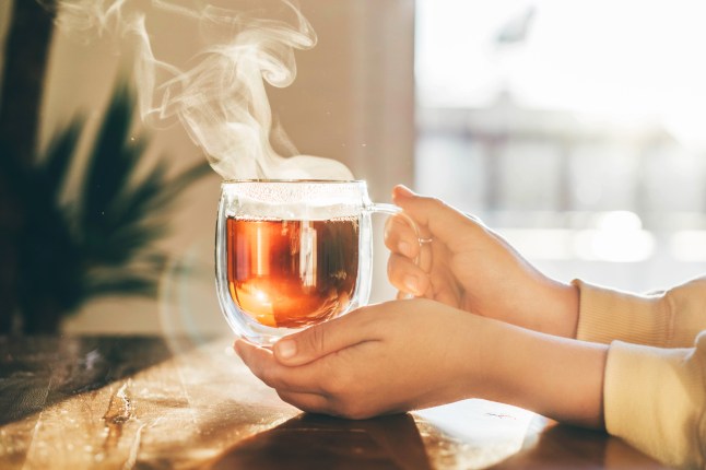 Woman with a cup of tea