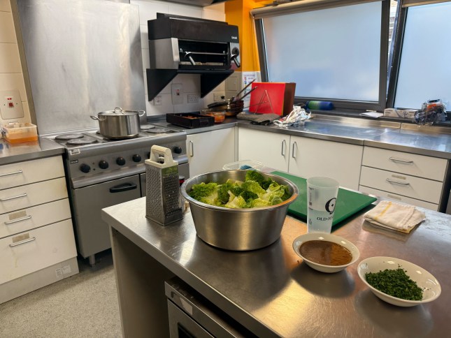 A look inside the kitchen at Dockhead fire station