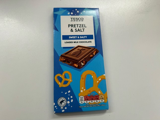 Tesco Pretzels & Salt bar