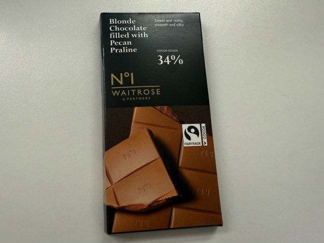 Waitrose Blonde Chocolate and Praline