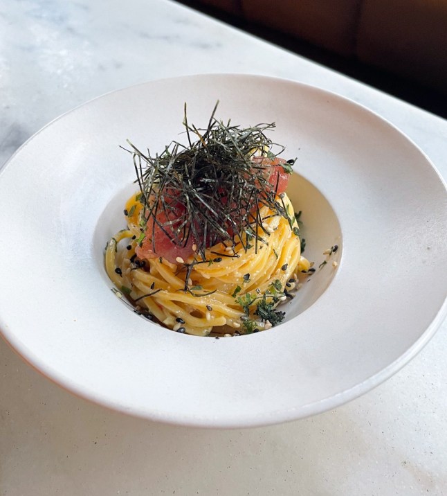 Pasta dish at Angelina Osteria