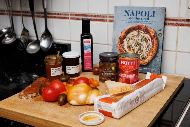 Michele Pascarella in his kitchen. Pictured: Ingredients. (C) Belinda Jiao 07598931257 jiao.bilin@gmail.com