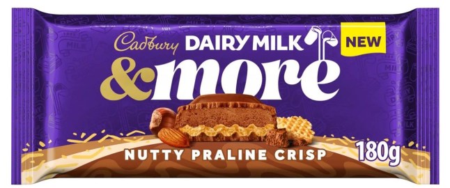 Cadbury Dairy Milk &More Nutty Praline Crisp