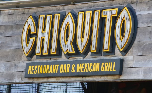 LONDON, UNITED KINGDOM - 2020/05/28: Chiquito restaurant sign seen on one of it's branches. The Restaurant Group (TRG) has confirmed that it will cut up to 3,000 jobs and close 125 Frankie & Benny's restaurants. The company that also owns Wagamama, Garfunkels and Chiquito, also reported that their close up would mainly fall on its Frankie and Benny's restaurants however other chains will also be affected. (Photo by Keith Mayhew/SOPA Images/LightRocket via Getty Images)