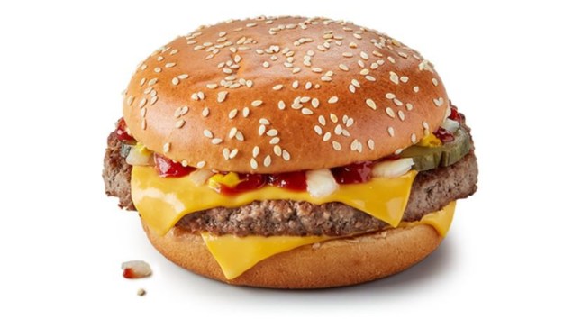 MCDONALDS QUARTER POUNDER WITH CHEESE