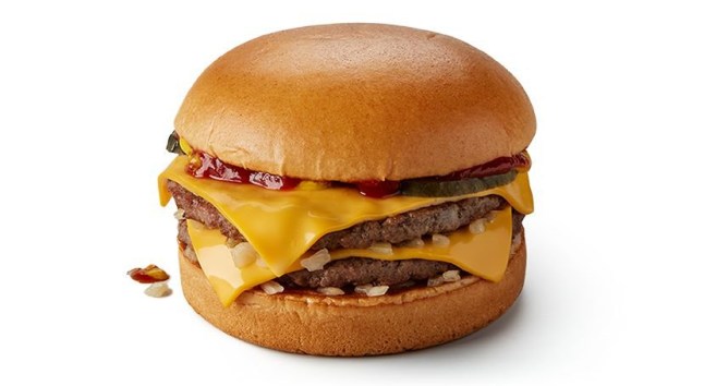 MCDONALDS DOUBLE CHEESEBURGER