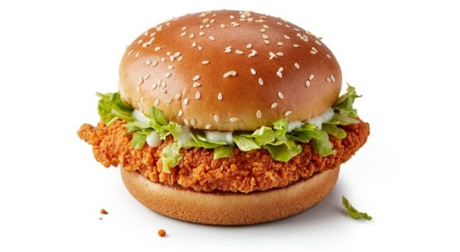 The McSpicy from McDonald's