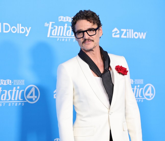 LOS ANGELES, CALIFORNIA - JULY 21: Pedro Pascal attends Marvel Studios' ???The Fantastic Four: First Steps??? at Dorothy Chandler Pavilion on July 21, 2025 in Los Angeles, California. (Photo by Emma McIntyre/Getty Images)