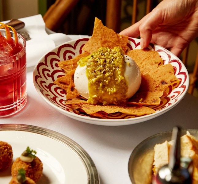 The Burrata Pistacchio at Jacuzzi