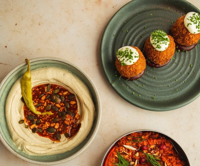 Selection of dishes at Mildreds