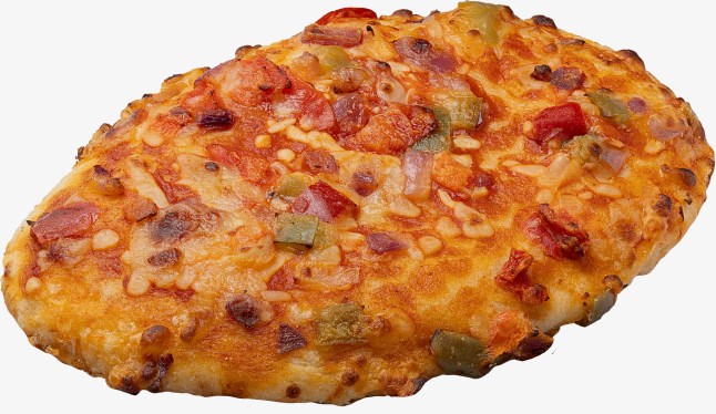 Lidl's vegetable pizza on a white background