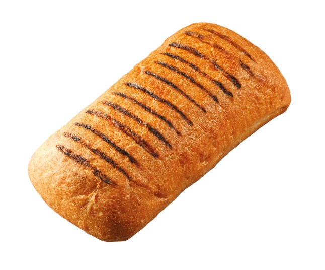 A panini from Lidl on a white background