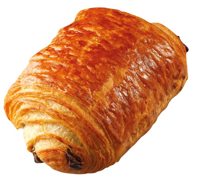 Lidl's pain au chocolat on a white background