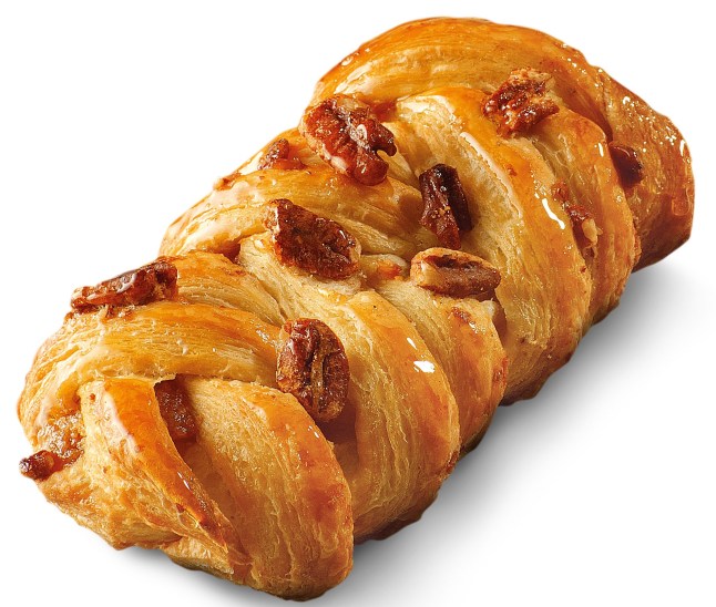 Maple and Pecan Plait form Lidl on a white background