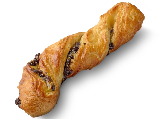 Lidl's chocolate twist on a white background